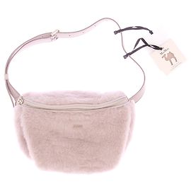 Max Mara Pochette en peau lainée Blanc