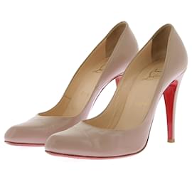 Christian Louboutin-Escarpins en cuir-Camel