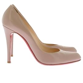 Christian Louboutin-Escarpins en cuir-Camel