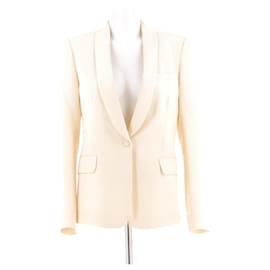 Blazer Balmain in lana camel Cammello