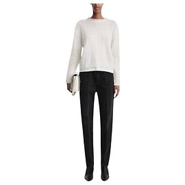 Totême Mohair Spitzenstrick creme M Roh