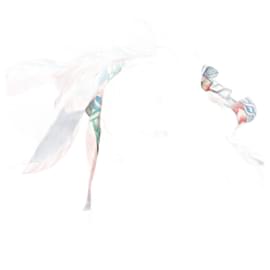 Hermès-Hermes Carre 140 Robe du Soir Scarf-Red,Multiple colors
