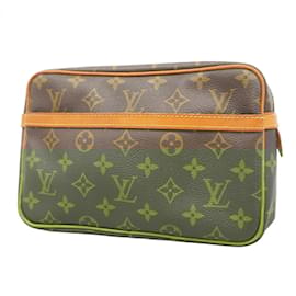 Louis Vuitton-Sac à main Compiegne 23 Monogram Louis Vuitton-Marron