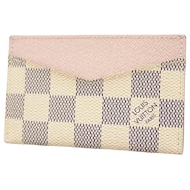 Louis Vuitton-Louis Vuitton Damier Azur Card Case-White