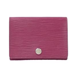 Louis Vuitton-Louis Vuitton Epi Envelope Carte de Visite Business Card Holder-Fuschia