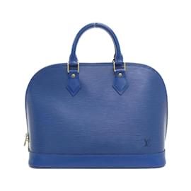 Louis Vuitton-Louis Vuitton Epi Alma PM M52145 Handbag-Blue