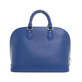 Louis Vuitton-Louis Vuitton Epi Alma PM M52145 Handbag-Blue