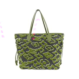 Louis Vuitton-Louis Vuitton LVxUF Neverfull MM Handbag-Black,Red