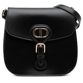 Dior-Dior Black Medium Calfskin Bobby Frame Flap-Black