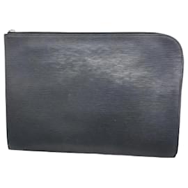Louis Vuitton-Pochette Document Epi Louis Vuitton-Noir