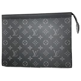 Louis Vuitton-Pochette Louis Vuitton Monogram Eclipse-Marron,Noir