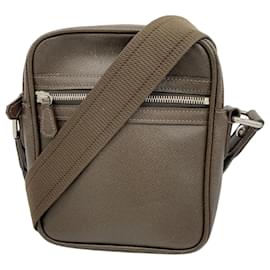 Louis Vuitton-Sac à épaule Dimitri Taiga de Louis Vuitton-Marron