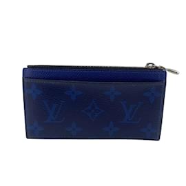 Louis Vuitton-Louis Vuitton Taigarama Coin Purse-Black,Blue
