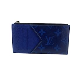 Louis Vuitton-Louis Vuitton Taigarama Coin Purse-Black,Blue