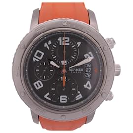 Hermès-HERMES CLIPPER DIVER CHRONOGRAPH CP2.941 44 MM AUTOMATIC WATCH-Silvery