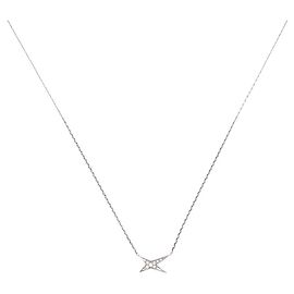 MAUBOUSSIN VALENTIN HALSKETTE FÜR SIE ODER WEISS 18K DIAMANTEN 0.1CTS HALSKETTE Silber