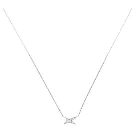 Mauboussin-MAUBOUSSIN VALENTIN COLLAR FOR YOU OR WHITE 18K DIAMONDS 0.1CTS NECKLACE-Silvery