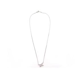 Mauboussin-MAUBOUSSIN VALENTIN COLLAR FOR YOU OR WHITE 18K DIAMONDS 0.1CTS NECKLACE-Silvery