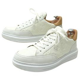 TÊNIS LOUIS VUITTON BEVERLY HILLS MONOGRAM EMPREINTE LV 8 42 Branco