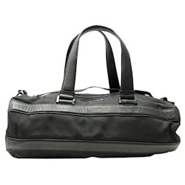 Givenchy-GIVENCHY SPORT WEEKENDER TOILE & LEATHER BLACK HAND BAG-Black