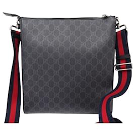 Gucci-NEW GUCCI BAG SHOULDER GG BLACK SMALL FORMAT 474137 CANVAS BAG-Black