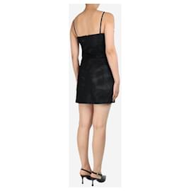 Autre Marque-Black mesh mini dress - size UK 8-Black