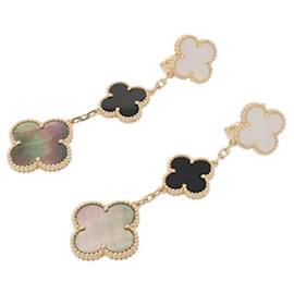 Van Cleef & Arpels-Boucles d'oreilles Magic Alhambra 3 Motifs de Van Cleef & Arpels-Jaune