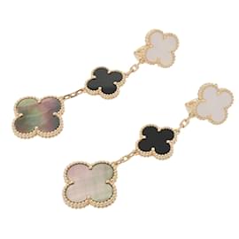 Van Cleef & Arpels-Boucles d'oreilles Magic Alhambra 3 Motifs de Van Cleef & Arpels-Jaune