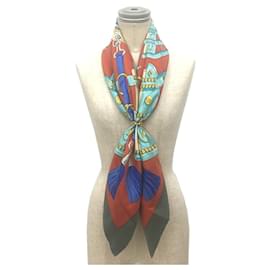 Hermès-Hermes Carré 90 Scarf Muffler-Brown