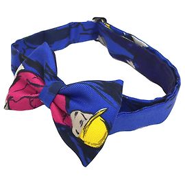 Hermès Gravata Borboleta Paddock Hermes Azul