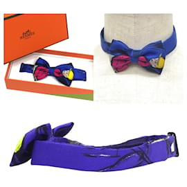 Hermès-Noeud Papillon Paddock Hermes-Bleu