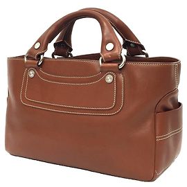 Céline Celine Boogie Bag Handbag Tote Brown