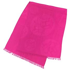 Hermès Stola in cashmere e seta Hermes in rosa Rosa