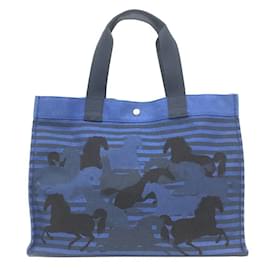 Hermès-Sac tote Hermes Chouvain-Bleu Marine