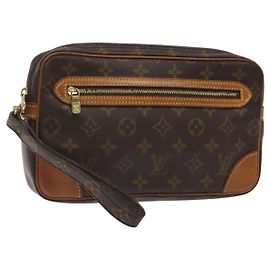 LOUIS VUITTON Monogram Marly Dragonne GM Bolsa Clutch M51825 LV Auth BA1631 Monograma