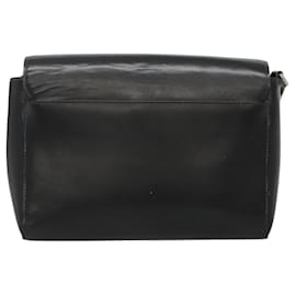 Givenchy-GIVENCHY Clutch Bag Leather Black Auth bs25233-Black