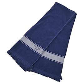 Hermès-Serviette de plage Hermes Navy-Bleu Marine