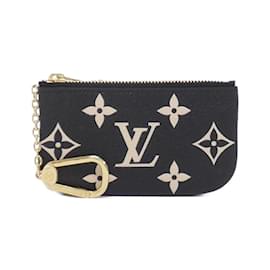 Louis Vuitton-Louis Vuitton Bicolor Monogram Empreinte Coin Purse-Black,Beige
