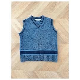 Dior-Dior Sleeveless Sweater-Blue