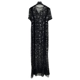 Paco Rabanne Seidenkleid Schwarz