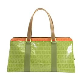 Fendi-Sac à main Fendi Zucchino-Beige,Orange