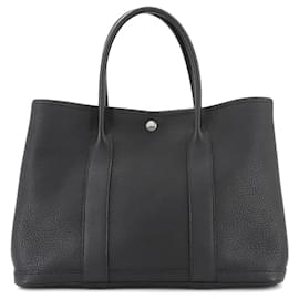 Hermès-Sac à main PM Hermes Garden 36-Noir