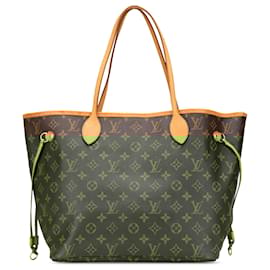 Louis Vuitton-Louis Vuitton Brown Monogram Neverfull MM-Brown