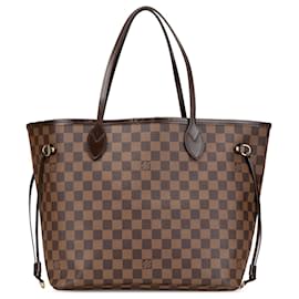 Louis Vuitton-Louis Vuitton Brown Damier Ebene Neverfull MM-Brown