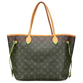 Louis Vuitton-Louis Vuitton Brown Monogram Neverfull MM-Brown
