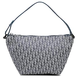 Dior-Dior Blue Diorissimo Canvas Pochette-Blue