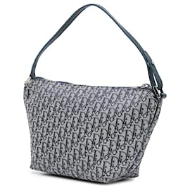 Dior-Dior Blue Diorissimo Canvas Pochette-Blue