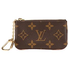 Louis Vuitton-Louis Vuitton Brown Monogram Key Pouch-Brown