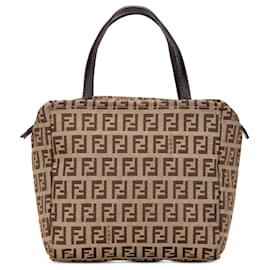 Fendi-Sac à main Fendi Zucchino marron-Marron,Beige