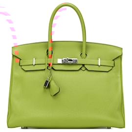 Hermès-Hermès Orange Clemence Birkin Retourne 35-Orange
